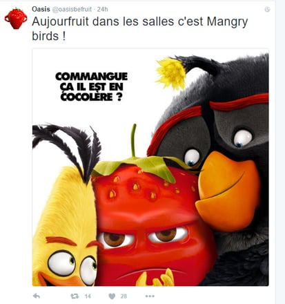La stratégie digitale d'Oasis suite au buzz Angry Birds