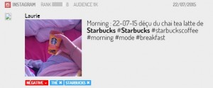Mention négative pour le chai tea Starbucl
